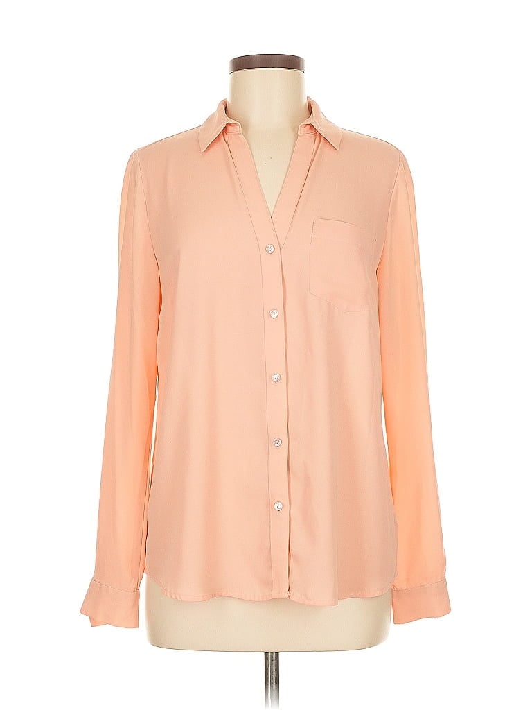 Pre-owned The Limited Long Sleeve Blouse In Orange