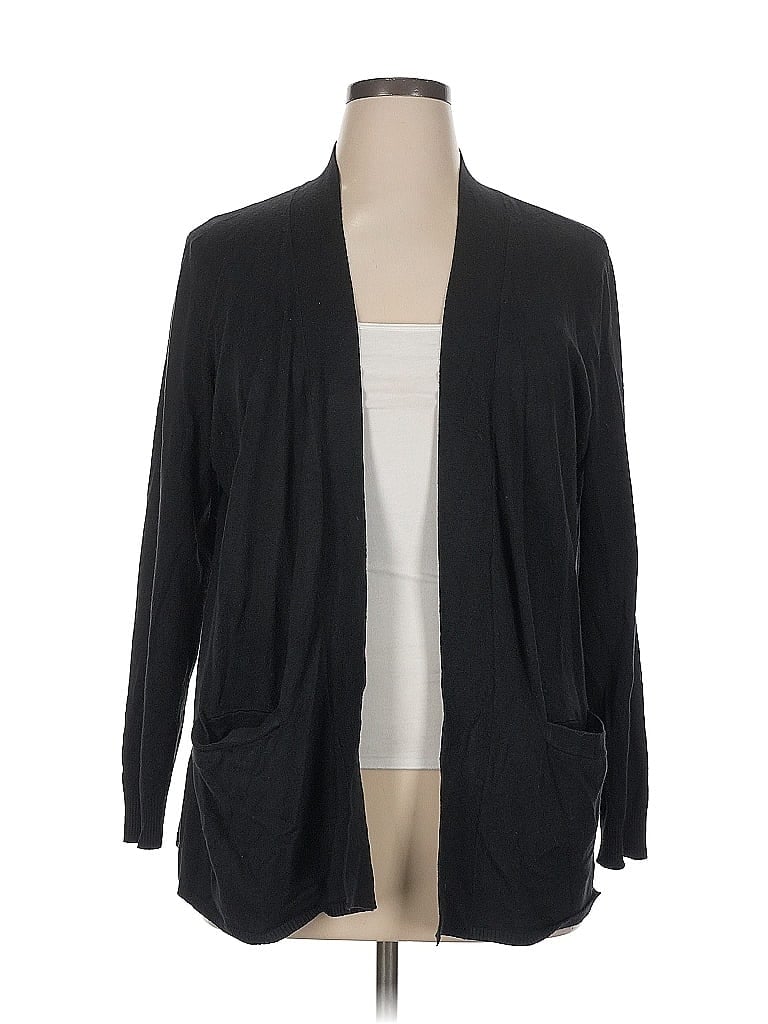 Pre-owned Eloquii Cardigan Sweater In Black