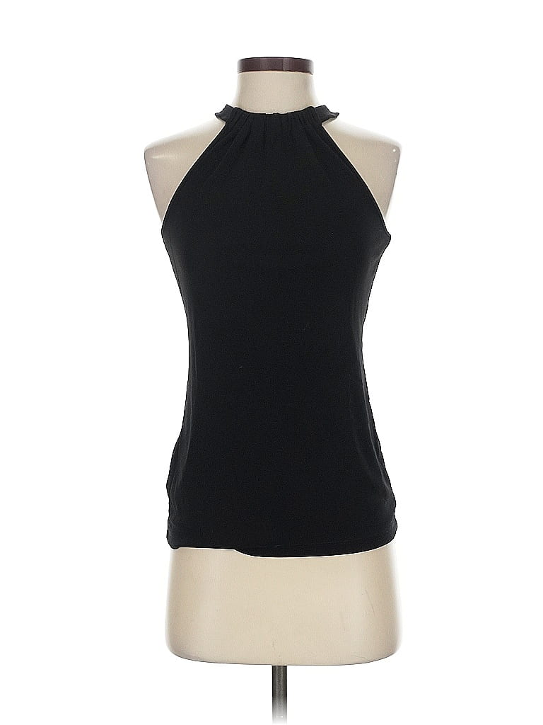 Pre-owned Ann Taylor Sleeveless Blouse In Black