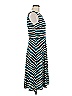 Kasper Stripes Teal Cocktail Dress Size 6 - photo 3