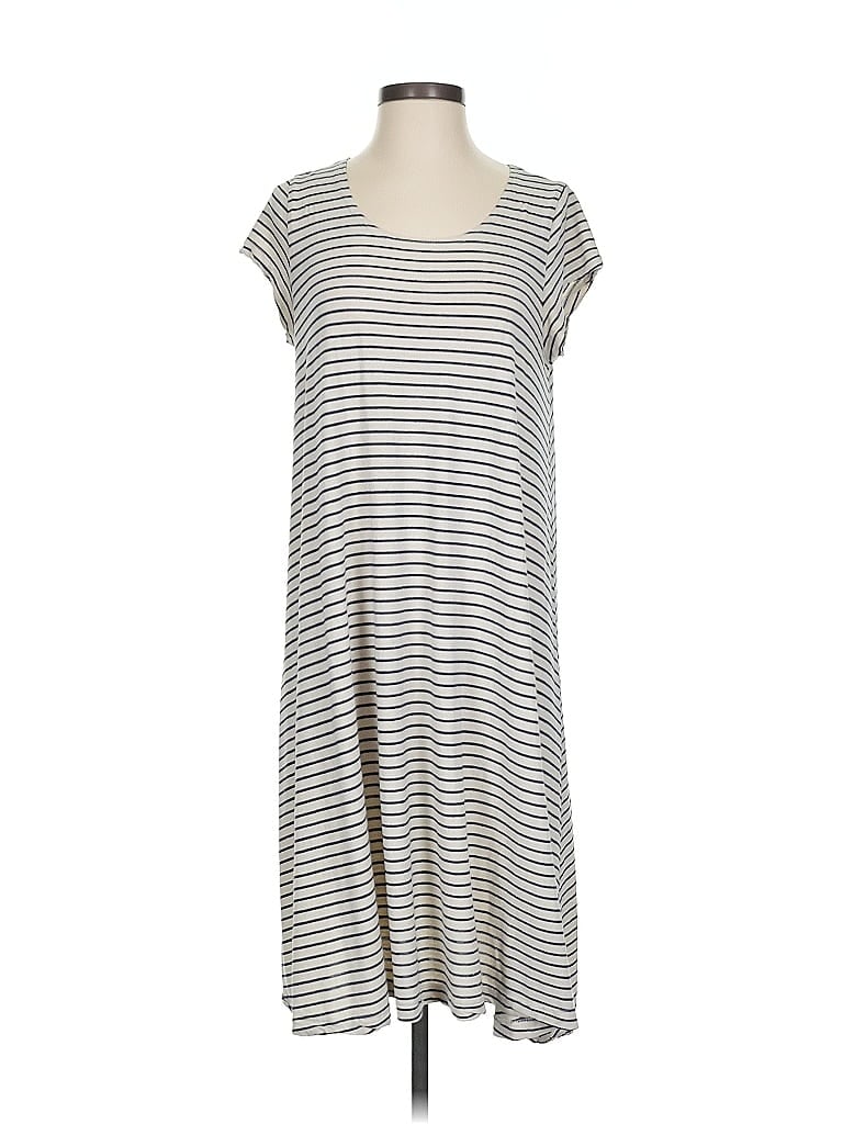 bryn WALKER Stripes Gray Ivory Casual Dress Size S - photo 1
