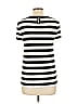 Ann Taylor LOFT Outlet 100% Polyester Stripes Ivory Short Sleeve T-Shirt Size L - photo 2