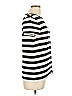 Ann Taylor LOFT Outlet 100% Polyester Stripes Ivory Short Sleeve T-Shirt Size L - photo 3