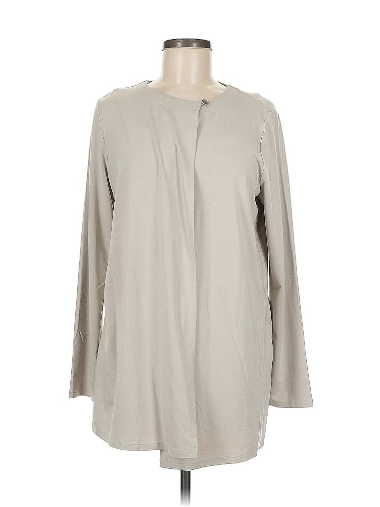 Click to view more detailed imagery on our partner's website Pre-owned Jjill Long Sleeve Blouse In Gray