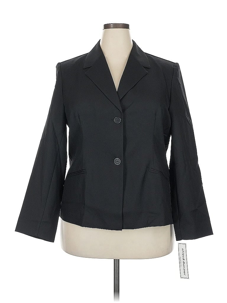 Alfred Dunner 100% Polyester Black Blazer Size 18 - photo 1