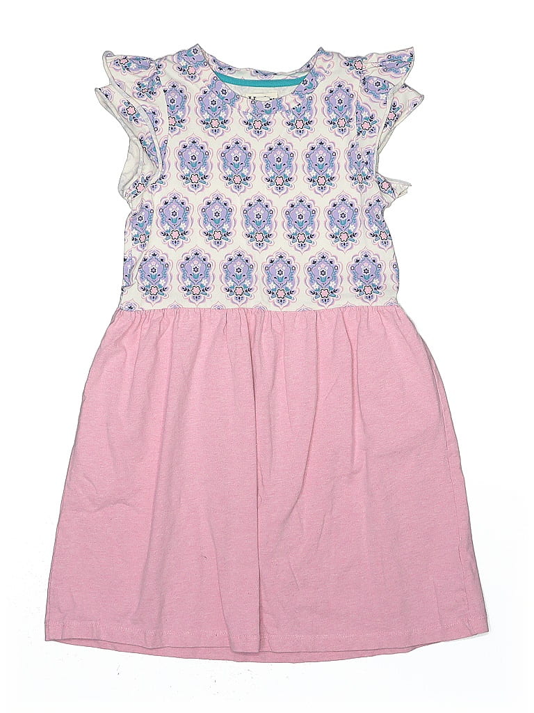 Boho Hatley Midi Dress XL Pink & Green Floral Print KM001 main image 1