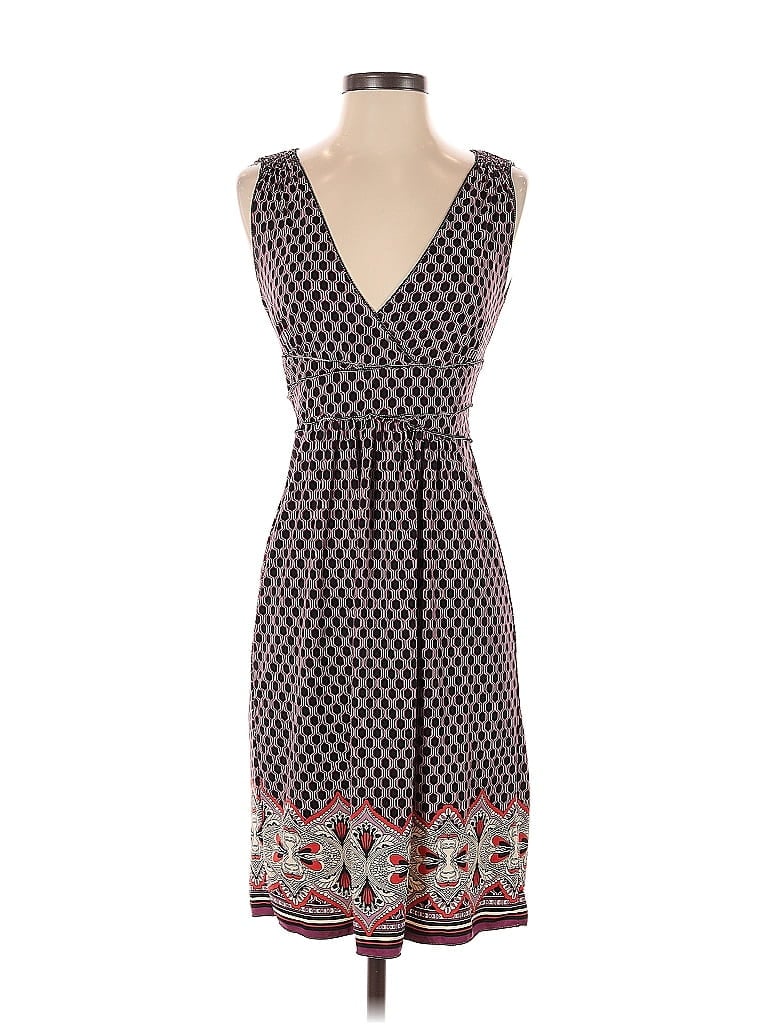 Pre-owned Max Studio Casual Dress In Burgundy