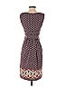 Max Studio Print Brown Burgundy Casual Dress Size XXS (estimated) - photo 2