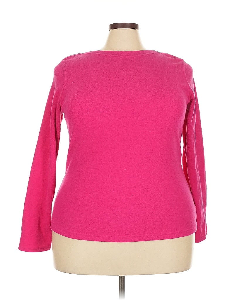 Pre-owned Lands' End Pullover Sweater In Pink