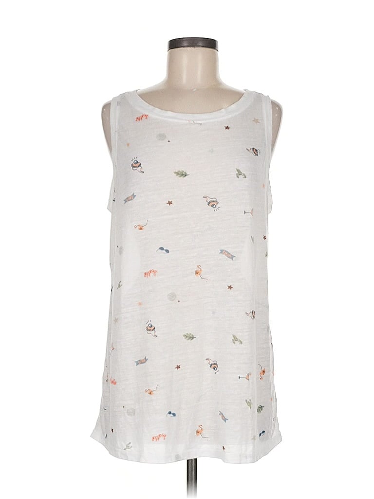 Pre-owned Torrid Sleeveless T-shirt In White