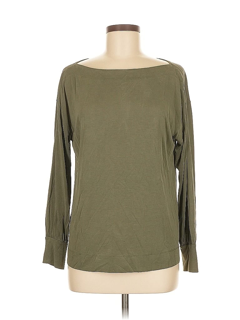Pre-owned Ann Taylor Loft 3/4 Sleeve T-shirt In Green