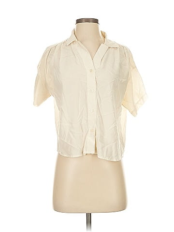 Madewell Short Sleeve Silk Top (view 1)