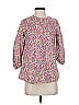 Pomander Place 100% Cotton Pink 3/4 Sleeve Blouse Size S - photo 1