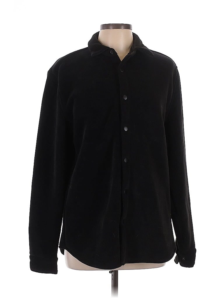 Pre-owned Kenneth Cole New York Fleece Jacket In Black