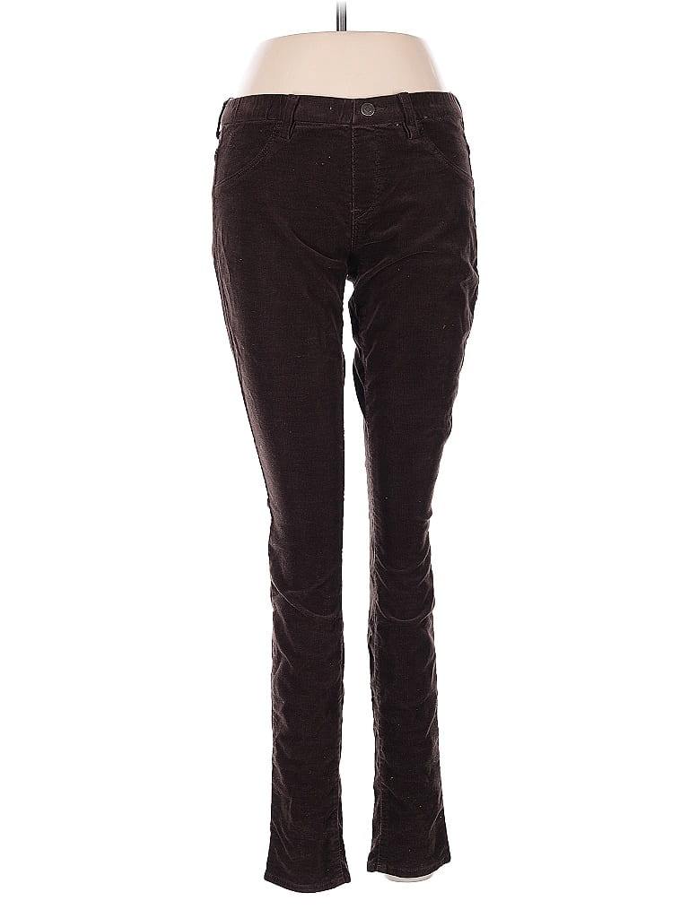 Pre-owned Uniqlo Casual Pants In Burgundy