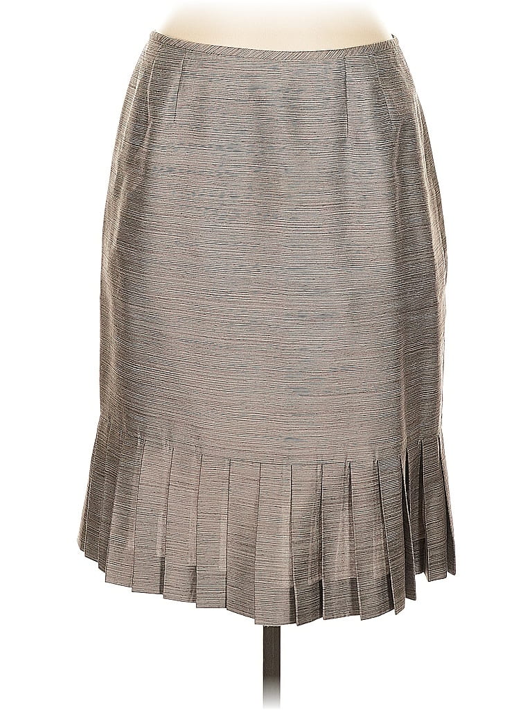 Pre-owned Kasper Formal Skirt In Gray