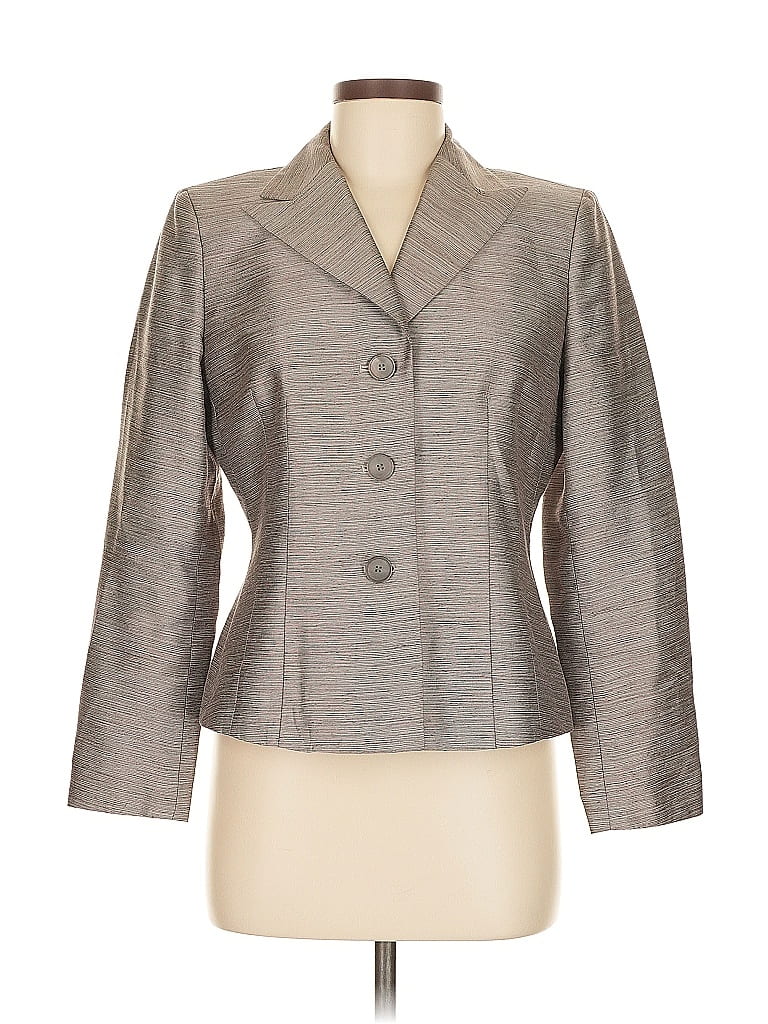 Click to view more detailed imagery on our partner's website Pre-owned Kasper Blazer Jacket In Gray