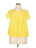 Ashley Stewart Yellow Short Sleeve Blouse Size 14 - 16 Plus - photo 1