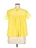 Ashley Stewart Yellow Short Sleeve Blouse Size 14 - 16 Plus - photo 2