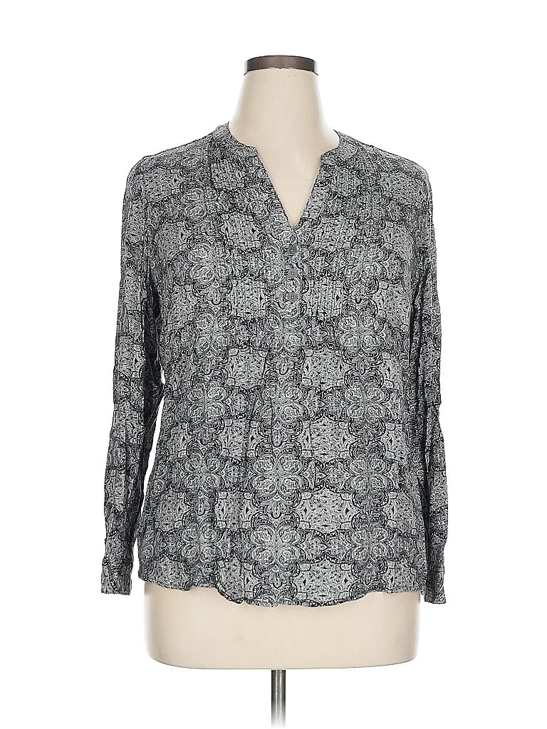 Click to view more detailed imagery on our partner's website Pre-owned Db Established 1962 3/4 Sleeve Blouse In Gray