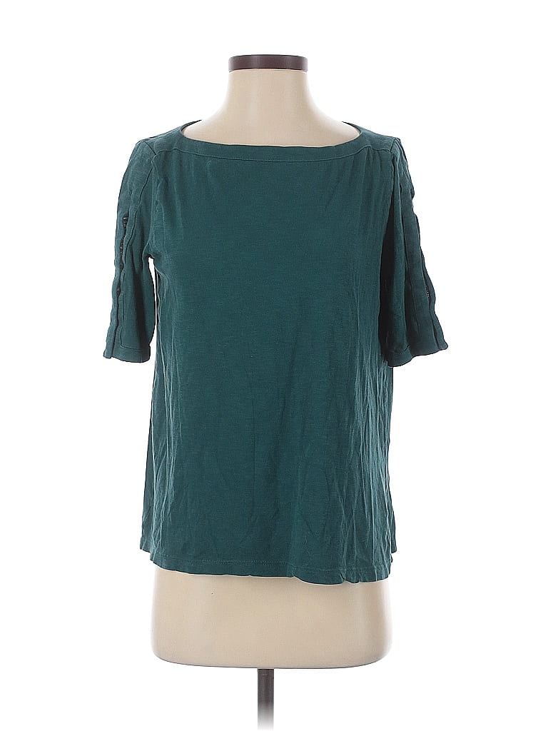 Pre-owned Ann Taylor Loft 3/4 Sleeve T-shirt In Blue