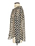 Lucky Brand 100% Polyester Chevron-herringbone Silver Long Sleeve Blouse Size S - photo 6
