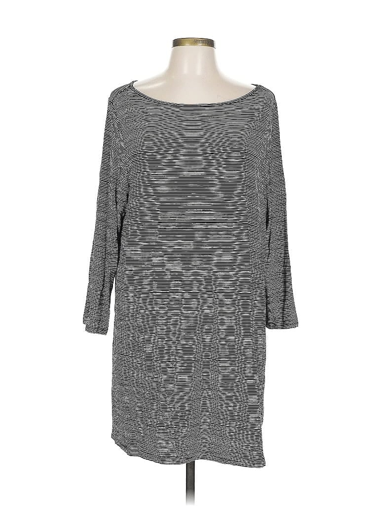 Pre-owned Jjill 3/4 Sleeve T-shirt In Gray