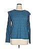 Ann Taylor LOFT Outlet Teal Long Sleeve T-Shirt Size XL - photo 1