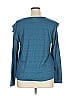 Ann Taylor LOFT Outlet Teal Long Sleeve T-Shirt Size XL - photo 2