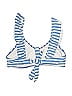 Unbranded Stripes Blue Swimsuit Top Size S - photo 2