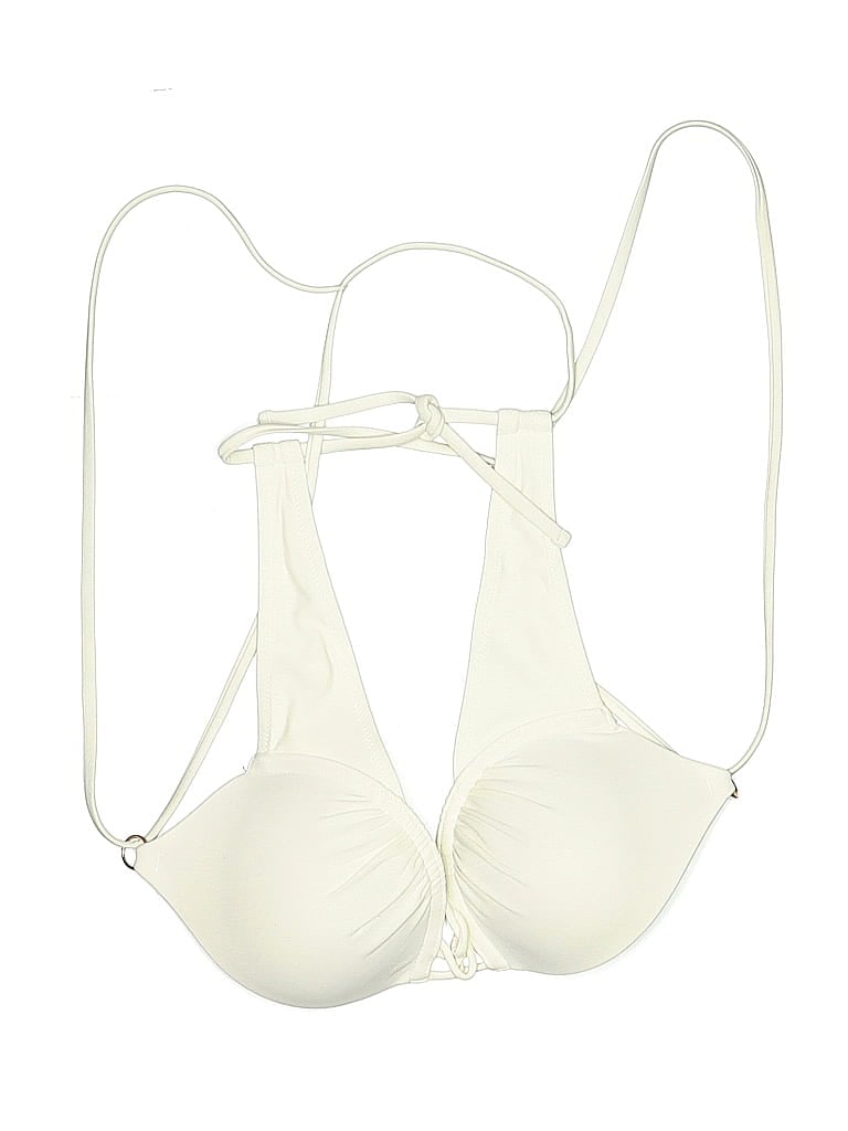 Pre-owned Shade & Shore Swimsuit Top Ivory Swimwear In White