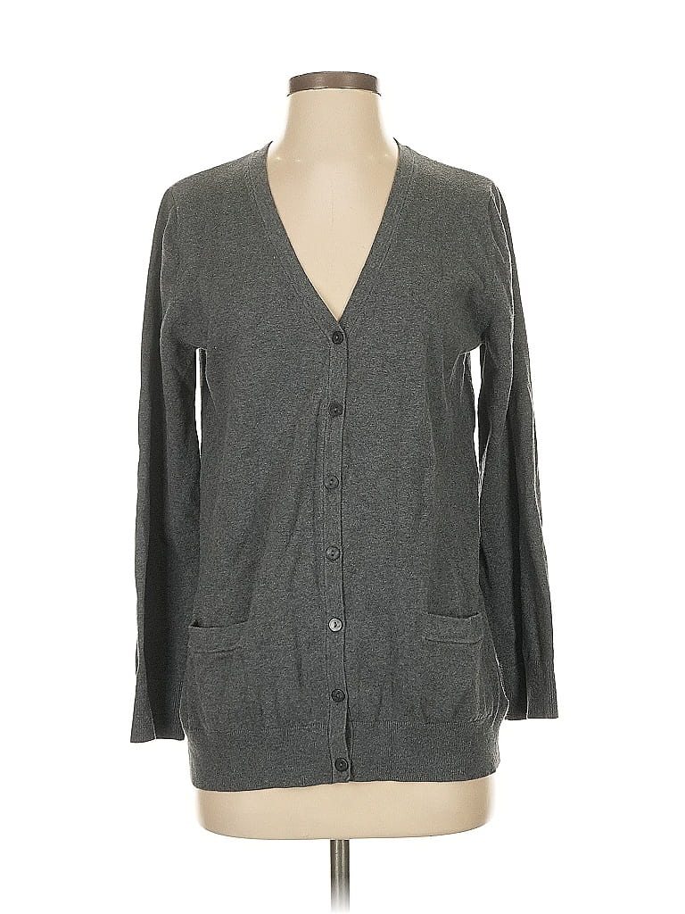 Pre-owned Assorted Brands Cardigan Sweater In Gray