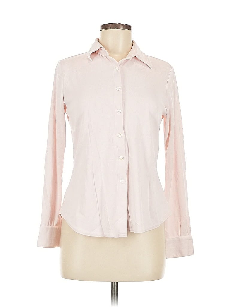 Pre-owned Cabi Long Sleeve Blouse In Pink
