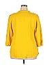 Ashley Stewart Yellow 3/4 Sleeve Button-Down Shirt Size 20 - photo 2