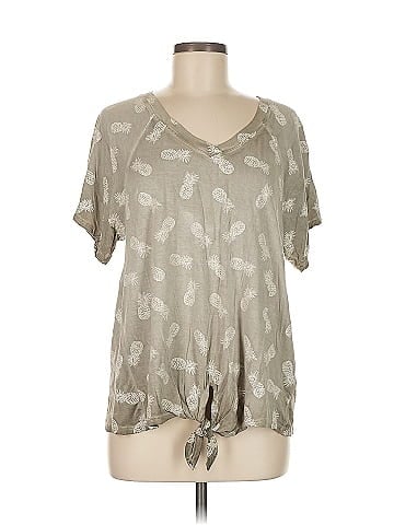 Cable & Gauge Short Sleeve Blouse (view 1)