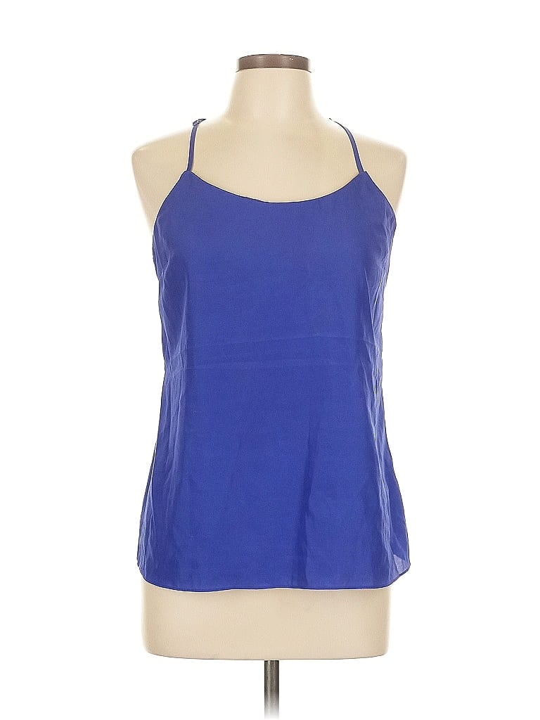 Pre-owned J.crew Factory Store Sleeveless Top Blue Halter Neckline Tops