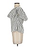 Sherosa 100% Polyester Ivory Short Sleeve Blouse Size S - photo 6