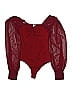 Unique Vintage Burgundy Bodysuit Size 6 - 8 - photo 1