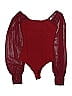 Unique Vintage Burgundy Bodysuit Size 6 - 8 - photo 3