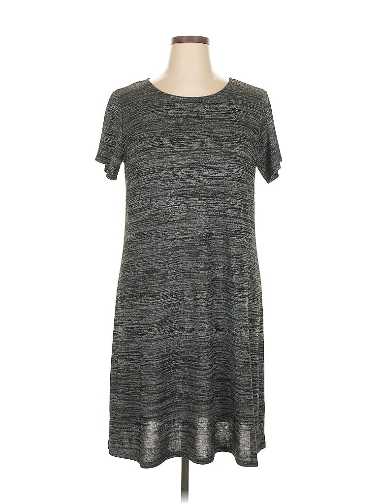 Pre-owned H By Halston Casual Dress In Gray