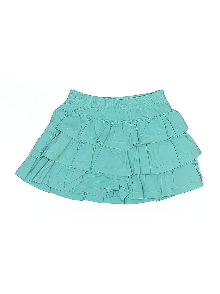 Hanna Andersson 100% Cotton Solid Teal Blue Skirt Size 110 cm / US 5-6 (estimated) - photo 1