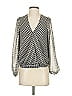 Mi ami 100% Polyester Gray Long Sleeve Blouse Size S - photo 1