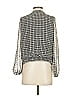 Mi ami 100% Polyester Gray Long Sleeve Blouse Size S - photo 2