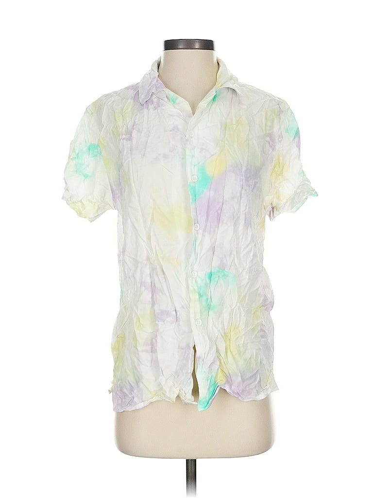 Pre-owned Original Use Short Sleeve Blouse In White