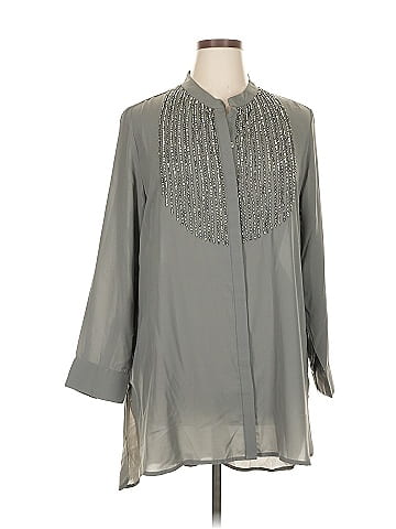 Black Label by Chico's 3/4 Sleeve Blouse (view 1)