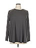 LOGO by Lori Goldstein Gray 3/4 Sleeve T-Shirt Size XL - photo 1