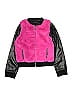 Kidpik 100% Polyester Color Block Pink Fleece Jacket Size 14 - photo 1