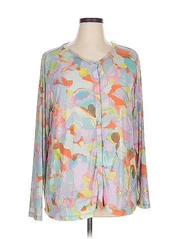 LOGO by Lori Goldstein 3/4 Sleeve Blouse (view 1)