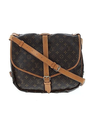 Louis Vuitton Vintage Monogram Coated Canvas Saumur 30 (view 1)