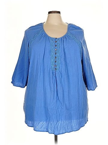 Catherines 3/4 Sleeve Blouse (view 1)
